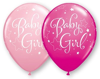 Baby shower girl balloons Baby Girl Balloons, Pink balloons, Baby Shower Pink Balloons, It's a Girl Balloons