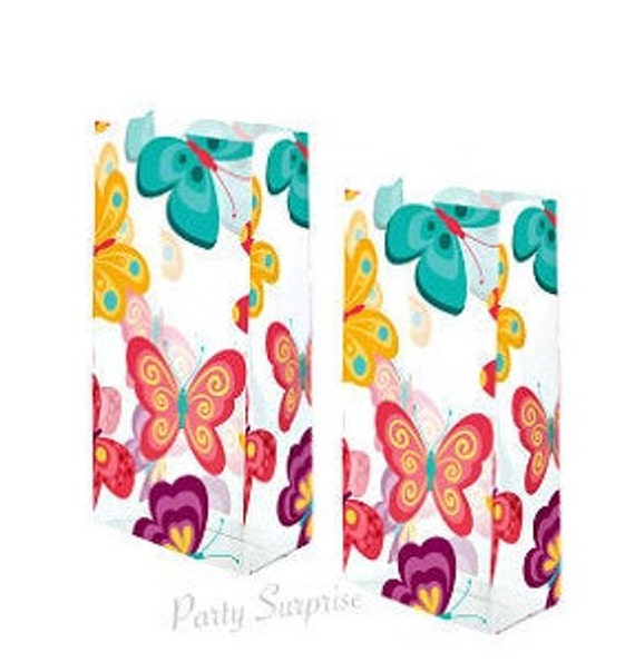 Butterfly Treat Bags Cupcake Favor Bags with Seals Party Candy Party Bags Birthday Party Butterfly Bags party favor candy bags Il_570xn
