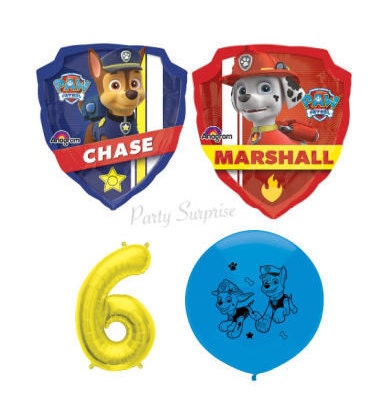 PAW PATROL 2nd Birthday Balloons Decoration Supplies Party Second Marshall Chase PAW PATROL 2nd Birthday Balloons Decoration Supplies Party Second Marshall Chase