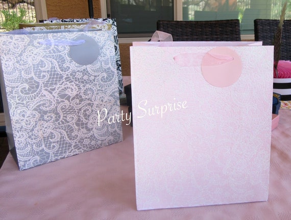Download Pink Gift Bag Euro Tote With Handle Soft Baby Pink Gift Bags Etsy
