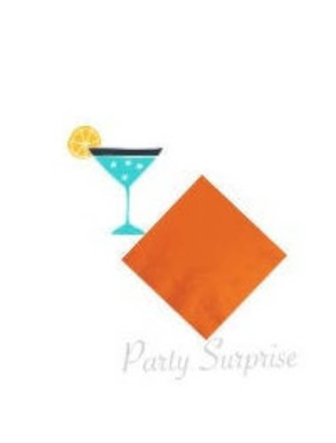 Orange Napkins Orange Paper Napkins Cocktail Beverage Napkins Etsy