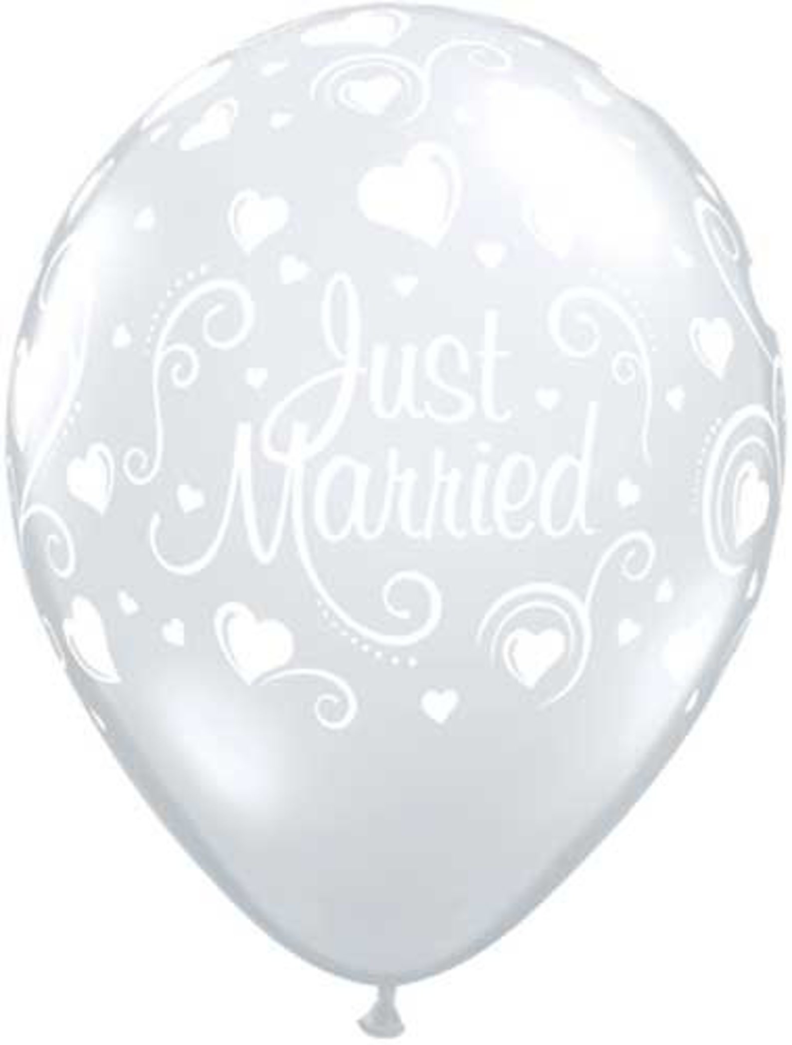 Just Married Balloons Wedding Car Balloons Wedding Reception Etsy