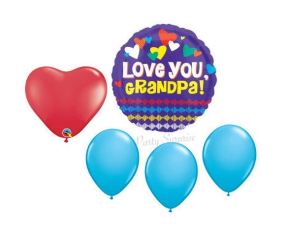 Download Grandpa Balloons Grandpa Birthday Fathers Day I Love You Grandpa Balloon Package Christmas Valentines Day Anniversary I Love You Grandpa By Party Surprise Etsy Catch My Party