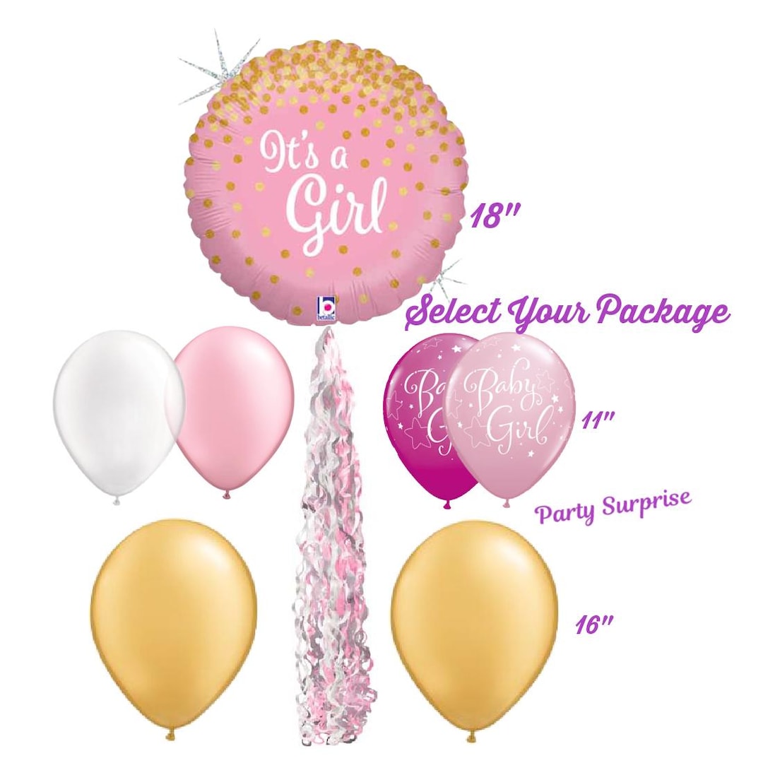 Girl Baby Shower Balloons Jumbo Large Baby Shape Mylar Foil Gender ...