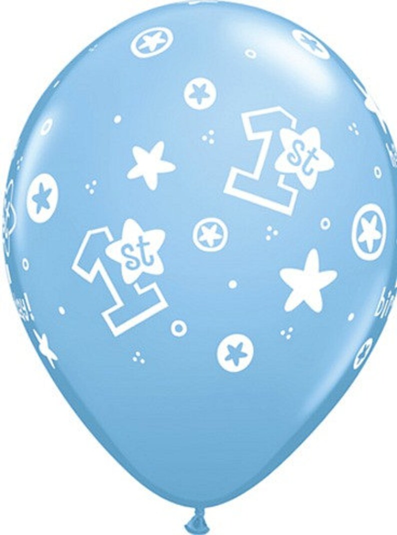 baby boy 1st birthday balloons
