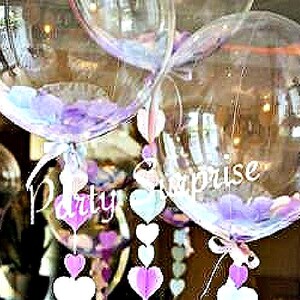 Crystal Clear Bubble Balloon Fill with Confetti Feathers Smaller Balloons Birthday Baby Shower Wedding Strong Plastic Bubble Balloons
