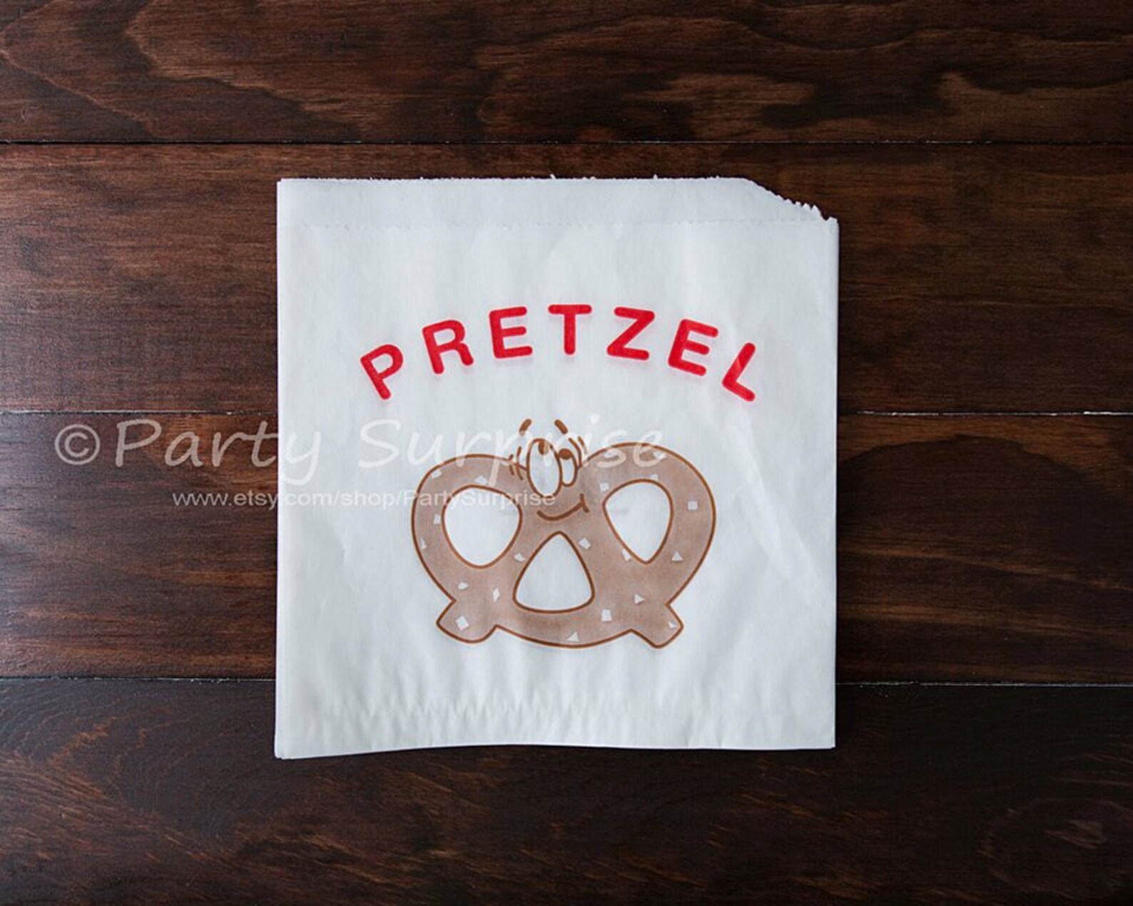 50 Pretzel Bags Pretzel party bags Pretzel snack bags Etsy