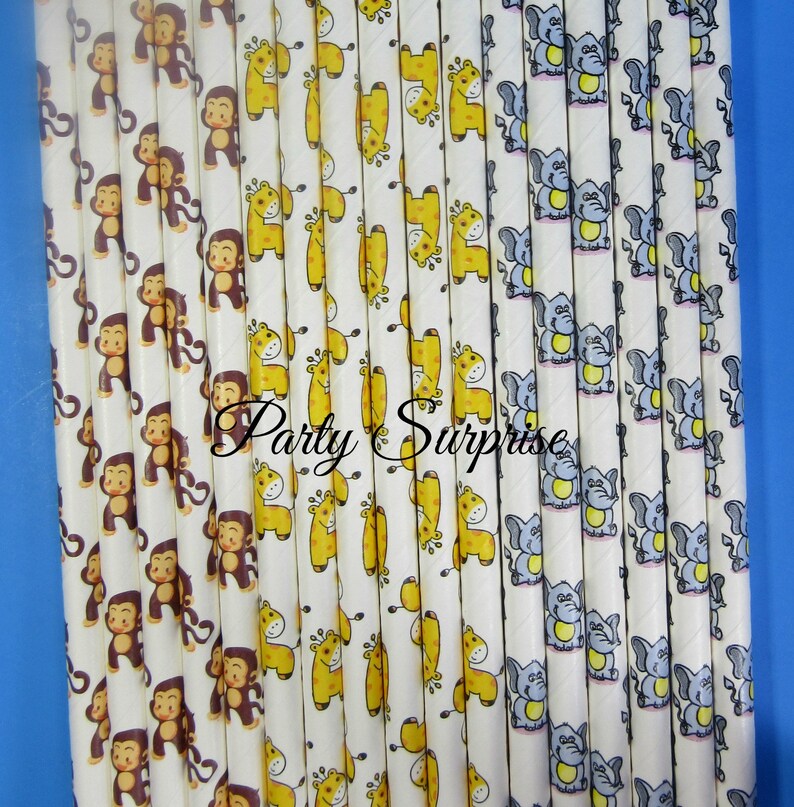 Gender Reveal Straws Baby Shower Kids Princess Girl Boy Party Polka Dot Paper Strws Polka Dot Paper Straws Baby Blue Straws