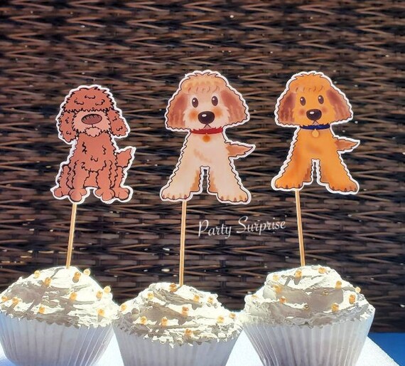 goldendoodle cupcakes