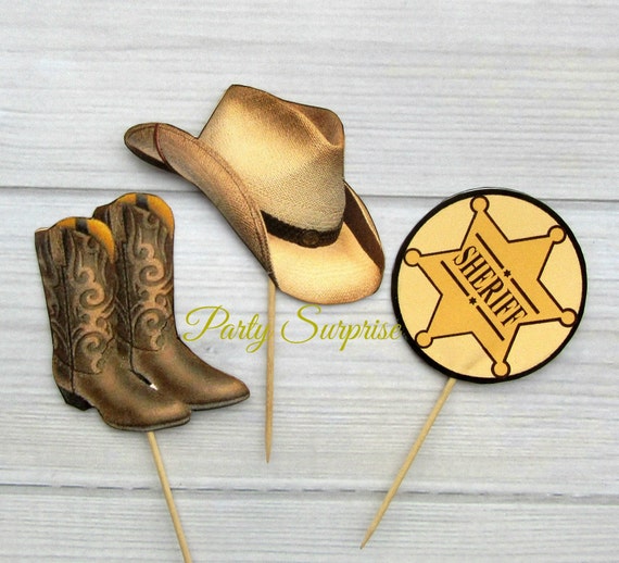 Cowboy Hat Brown With Gold Sheriff Badge Cowboy Hat Brown With Gold Sheriff Badge