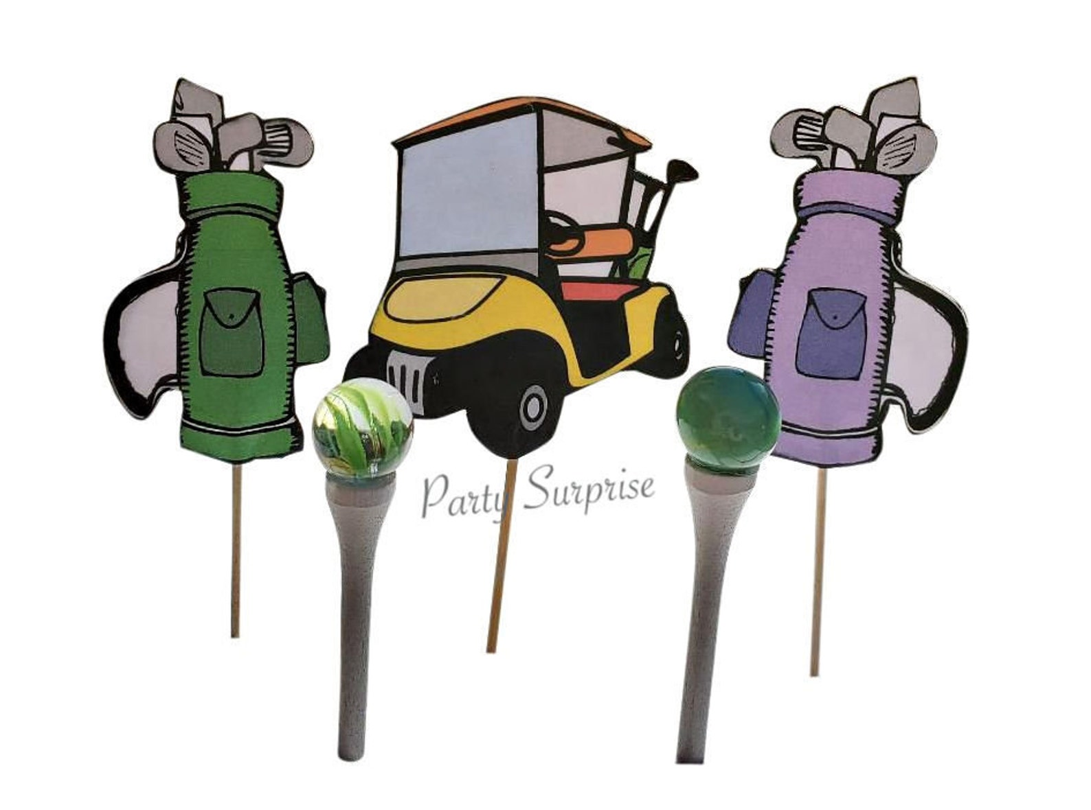 Golf Balloons Golf Birthday Balloons Putting Green Golf Game Etsy