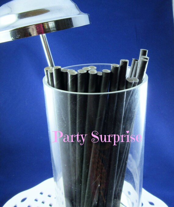 Black Straws Party Wedding Halloween Mason Jar Cake Pop Zombie Etsy