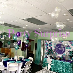 Bubble Balloon Strands DIY Get This Look Birthday Bar Mitzvah Wedding Under the Sea Valentines Princess Kids Party Balloons Nautical Decor image 5