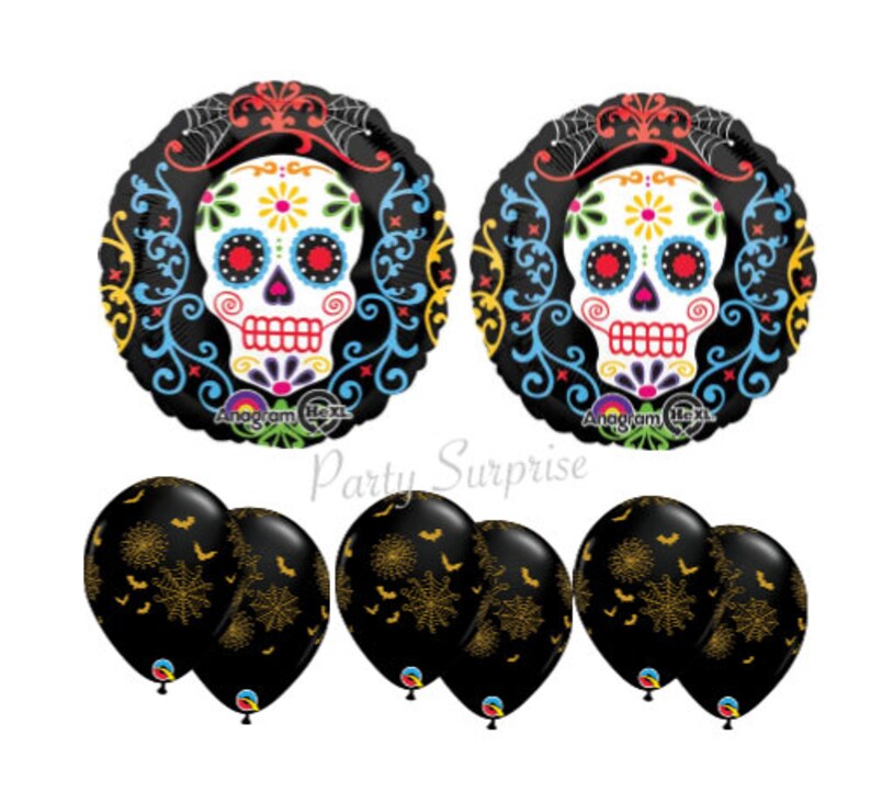 Zombie Balloons Halloween party decorations Zombie party, Zombie Party Balloons, Zombie decorations, Sugar Skulls, Jumbo Skull balloon USA image 8