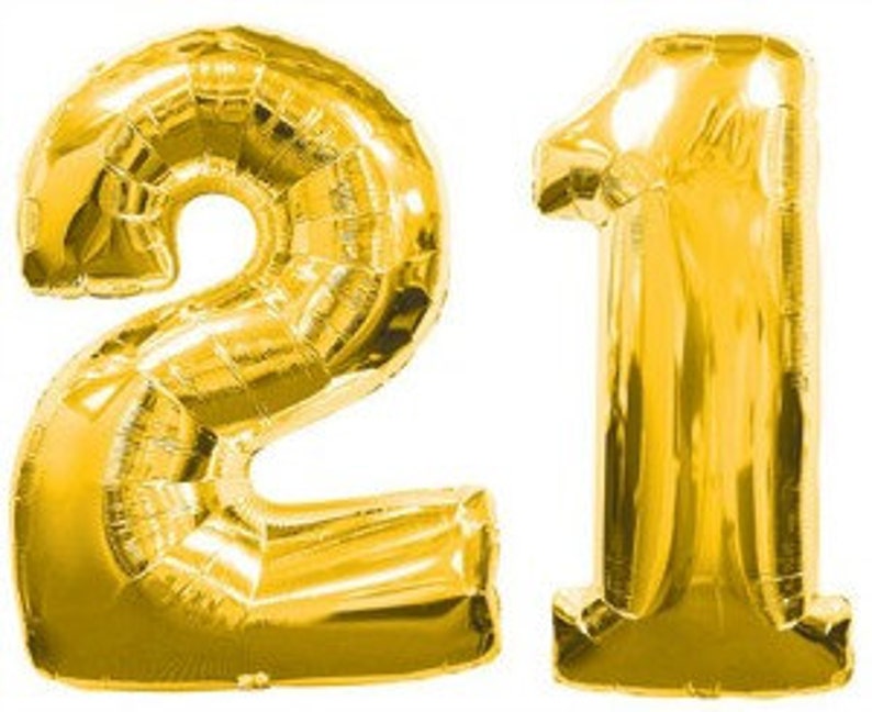 Gold Foil Number Balloons GREAT PRICES Bar Mitzvah Balloons Etsy