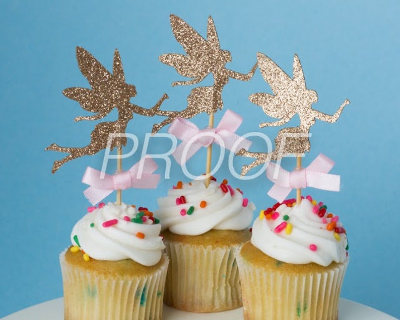 Fairy Cupcake Toppers Fairy Tale Party Decorations Cupcake Etsy