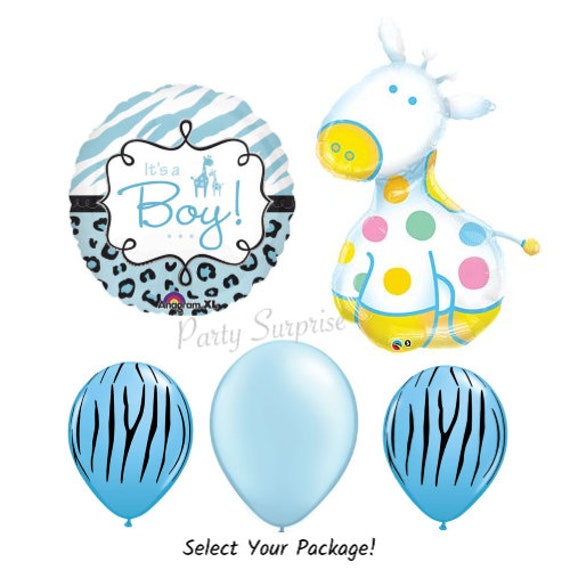 giraffe balloons for baby shower