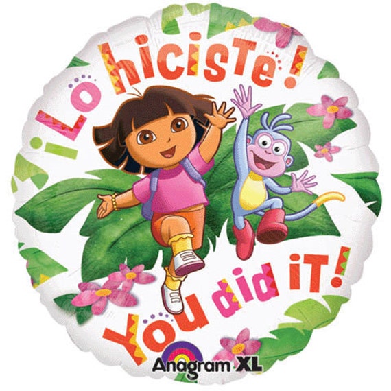Dora The Explorer & Boots See Thru Clear Birthday Party Balloon Decorations 