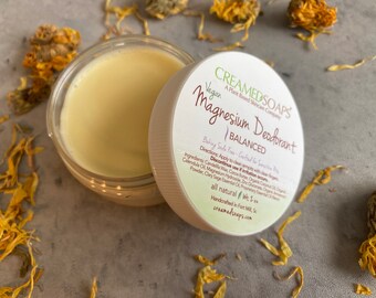 Vegan Deodorant - Clary Sage Deodorant - Floral Deodorant - Patchouli Deodorant- Magnesium Deodorant - Deodorant Cream - Women’s Deodorant