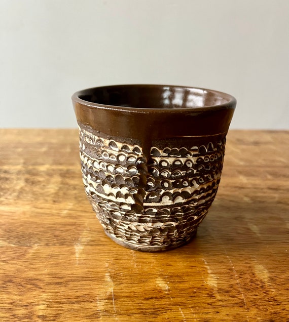 Carved Agateware  tumbler