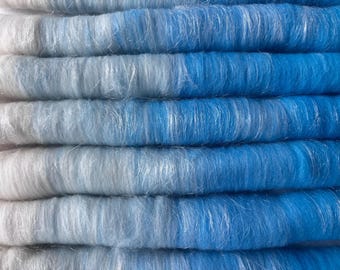 Blue Skies Hand Carded Wool Rolags