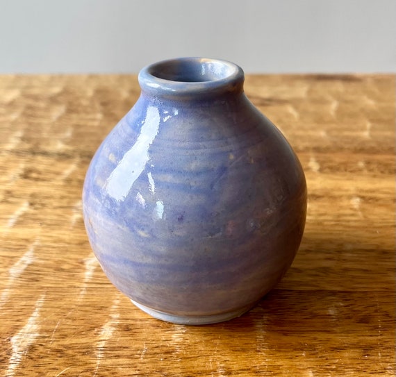 Tiny Periwinkle  Bud Vase