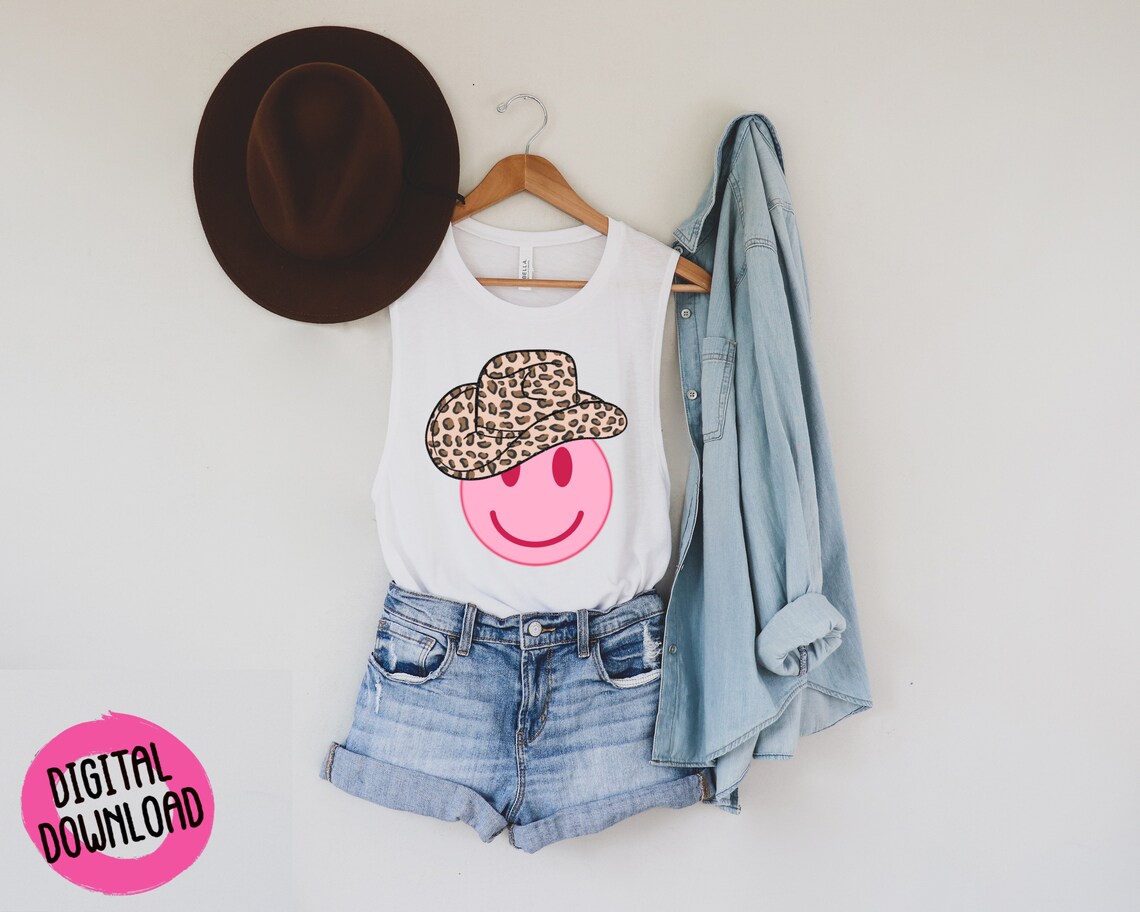 Cowboy Hat Smiley Face PNG Cowboy Hat Smiley Face - Etsy