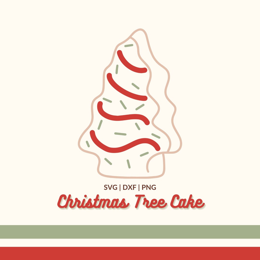 Tree Cake SVG Christmas Tree Cake SVG Tree Cake Cut File Tree Cake DXF
