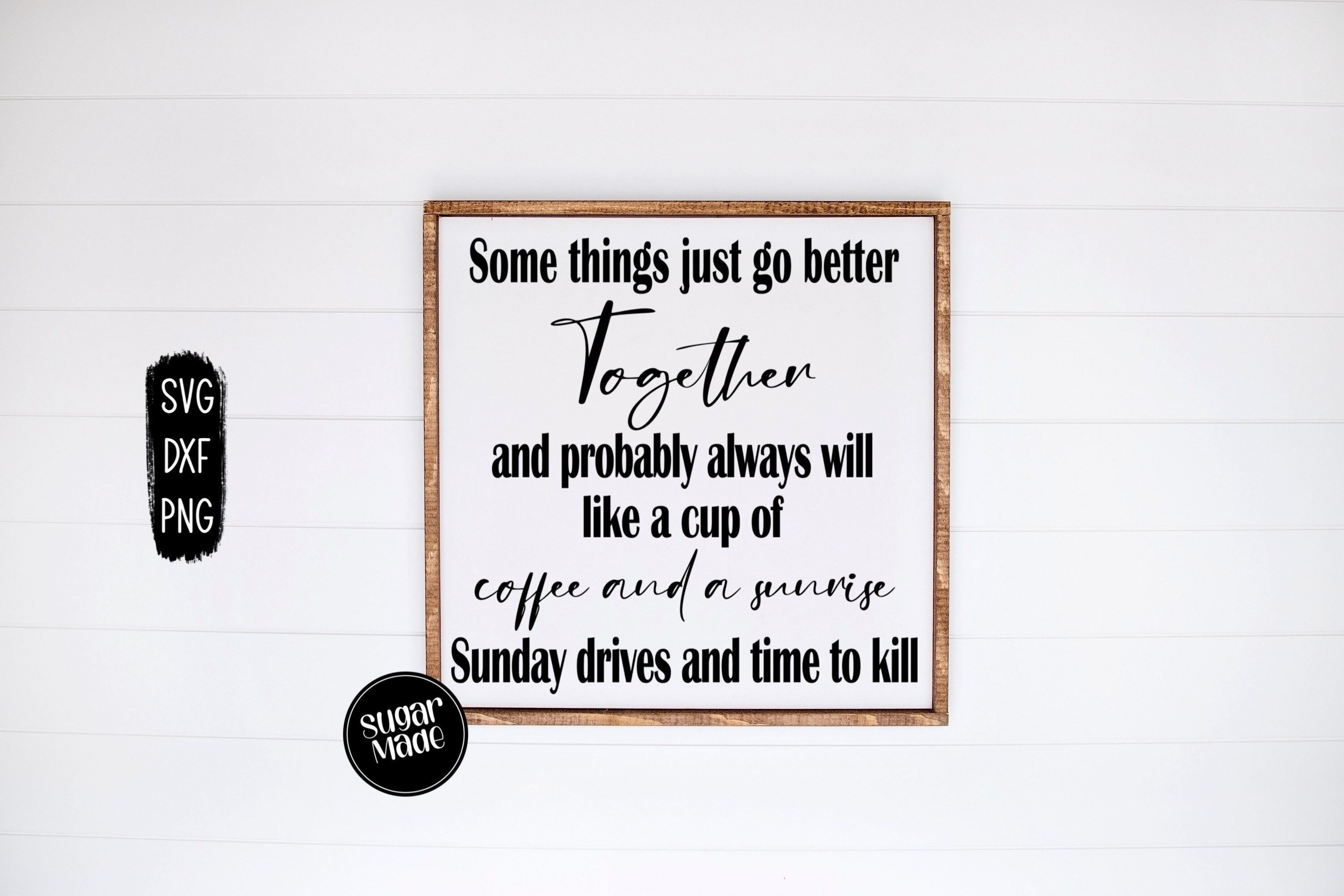 Luke Combs Better Together Lyrics SVG for Home Decor Wood Etsy