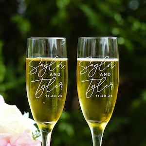 Wedding Champagne Flutes, Champagne Glasses Custom Toasting Glasses, Wedding Gift Personalized, Champagne Glasses, Custom Toasting Flutes