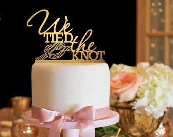 tied the knot cake
