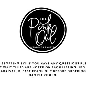 The Pink Owl Order Info