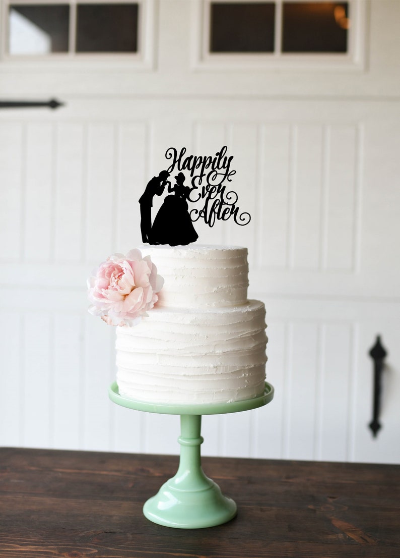Happily Ever After Cake Topper Wedding Cake Topper Etsy