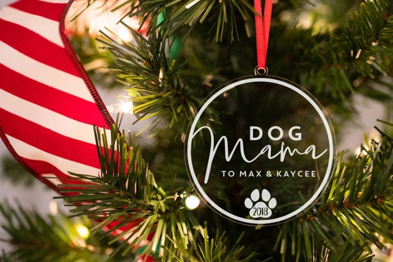 dog mom ornament