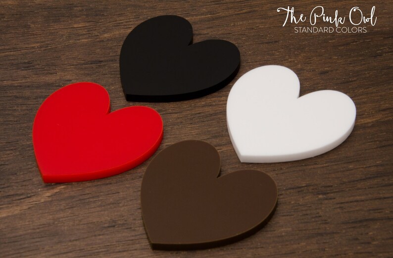 Acrylic Cake Topper Colors