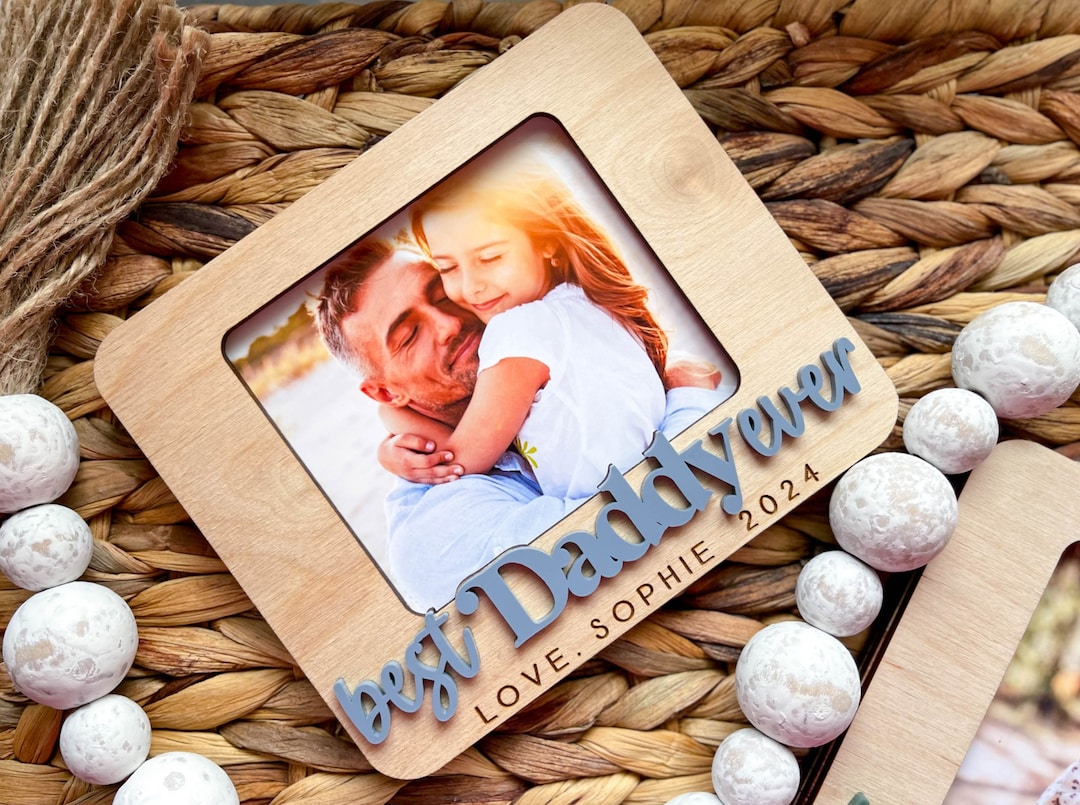 Fathers Day Gift Personalized Photo Frame for Dad, Gift for Dad Daddy ...