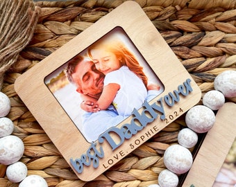 Regalo del Día del Padre Marco de fotos personalizado para papá, Regalo para papá Papá Regalo de papá, Regalo para él, Regalo de cumpleaños de papá, Marco de fotos personalizado