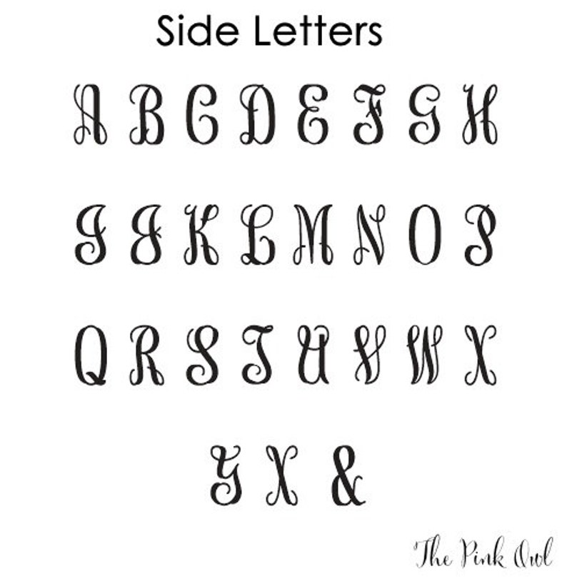 Vine Monogram Deer Antlers Wedding Cake Topper Custom Cake