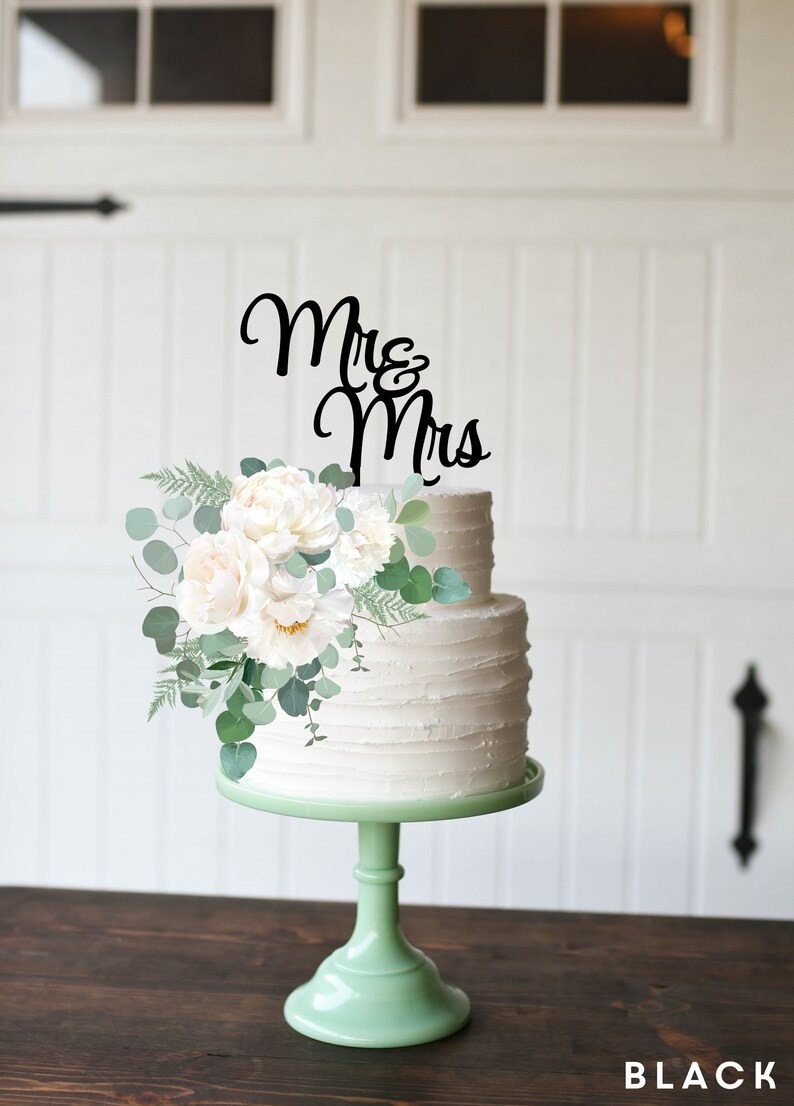 Custom Wedding Cake Topper Mr and Mrs Cake Topper - Etsy