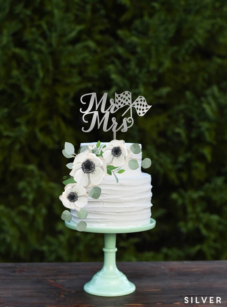 Mr and Mrs Cake Topper