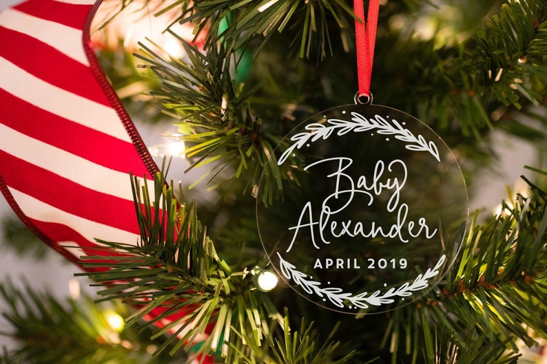 Baby Stats Ornament New Baby Christmas Ornament Baby/'s First Christmas Baby/'s First Christmas Ornament Personalized Christmas Ornament