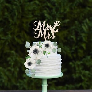 Wedding Cake Topper Anchor Mr and Mrs Cake Topper Beach Wedding Nautical Wedding Cake Topper Navy Cake Topper Wedding Decor Bridal Shower image 4