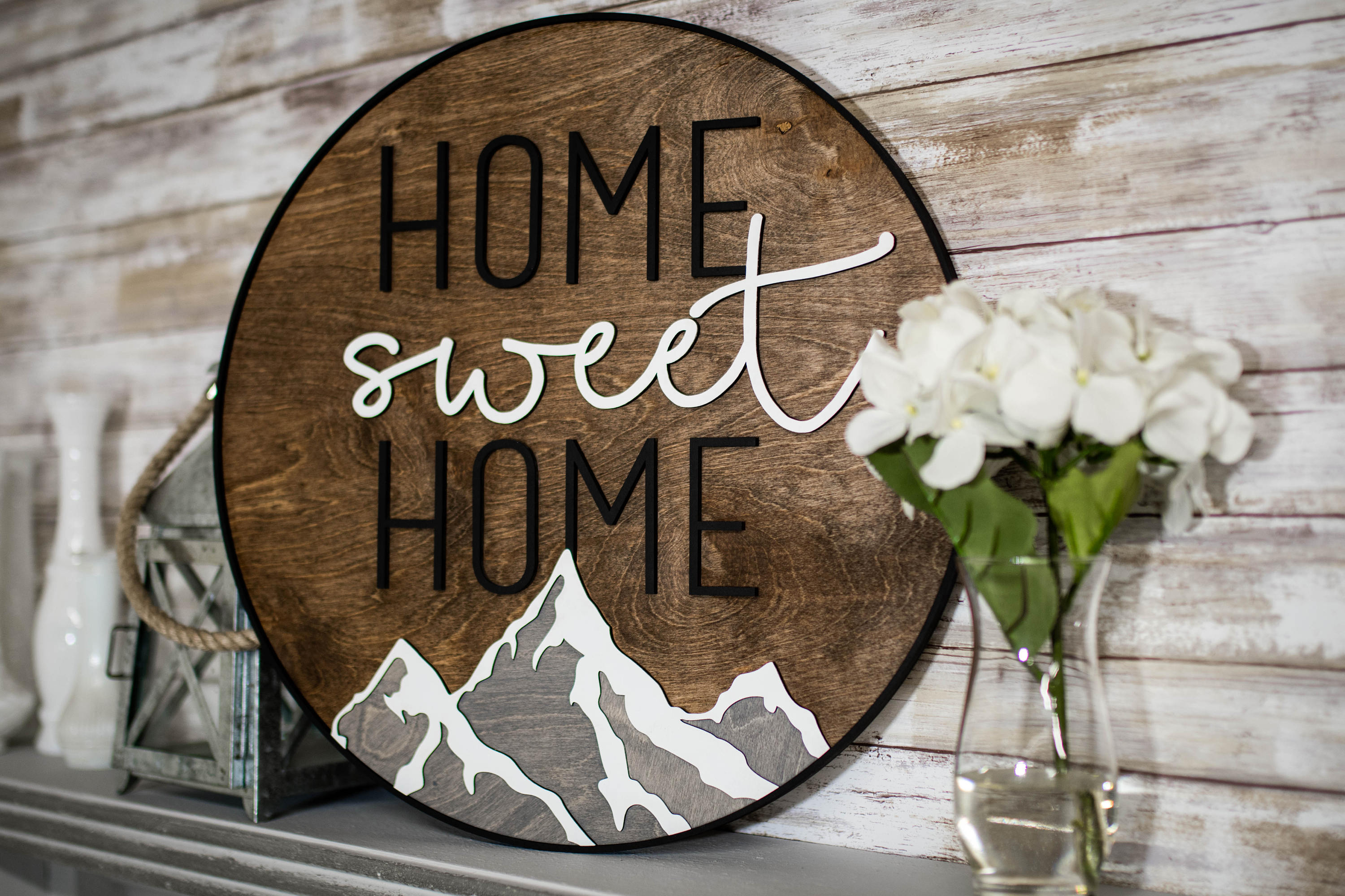 Custom Wood Sign Home Sweet Home Sign Home Decor Sign | Etsy