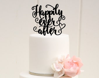 Happily Ever After Wedding Cake Topper