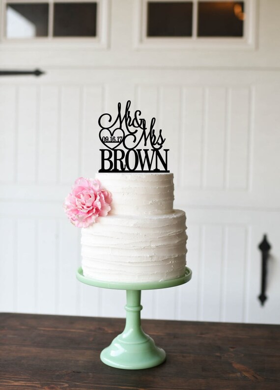 Customized Wedding Cake Topper Personalized Cake Topper for Etsy