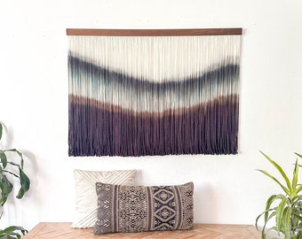 Modern Abstract Art- Hand Dyed Contemporary Fiber Wall Hanging