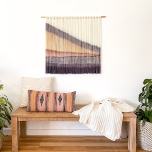 Dip Dyed Wall Hanging - Modern Fiber Art