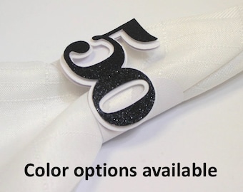 50 Napkin Holders, 12pcs, Birthday/Anniversary, Handcrafted Party or Table Decor