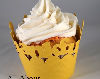 All About Details Thankful Cupcake Wrappers, Set of 12
