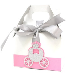 Princess Carriage Favor Gable Box 4in, Set of 10 pcs, Princess Theme, Party Favor, Party Decor, Birthday, Baby Shower image 6